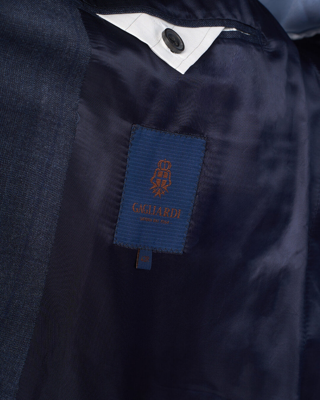 Gagliardi Blue Check Sharkskin Suit