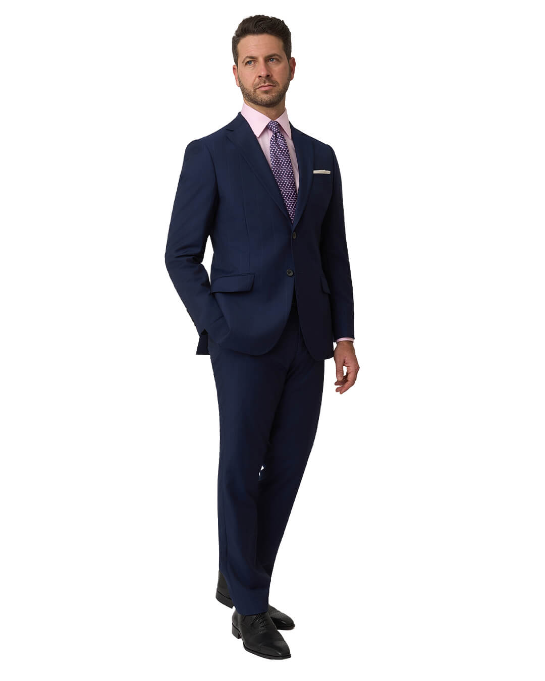Gagliardi Blue Wide Stripe Tropical Suit