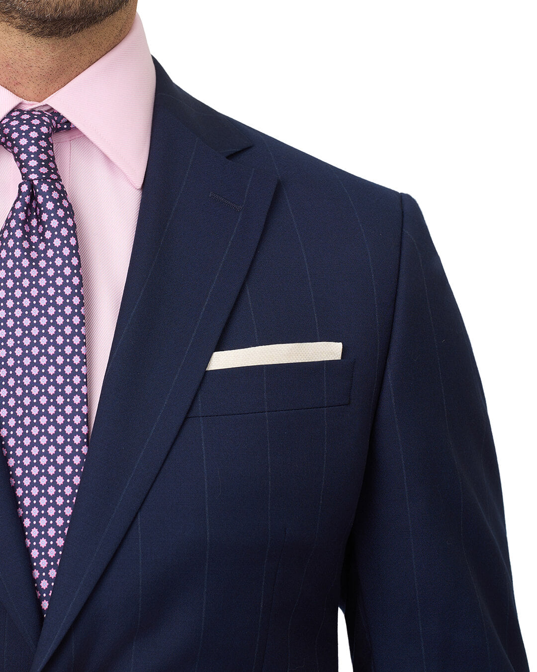Gagliardi Blue Wide Stripe Tropical Suit