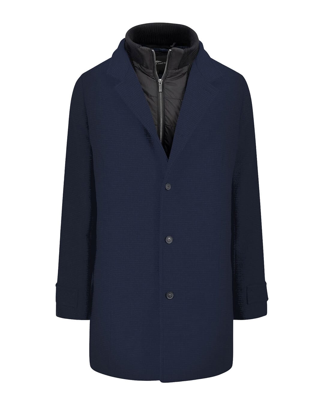 Fynch-Hatton Coats Standcollar Coat Dark Navy F688 AW24 New  14102405F688