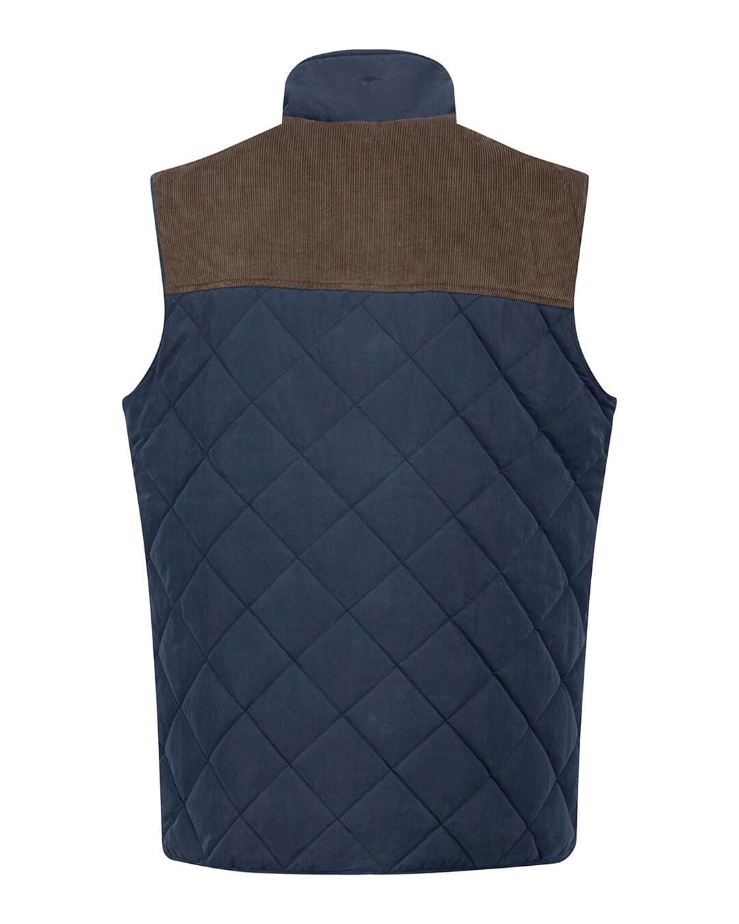 Fynch-Hatton Gilets Fabric Mix Vest Dark Navy F688 AW24 New  14092643F688