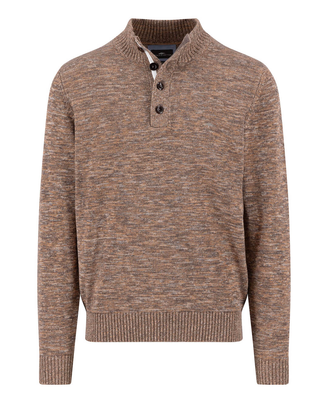 Fynch-Hatton Jumpers BUTTONED TROYER TWISTED MOULINE BROWN F860