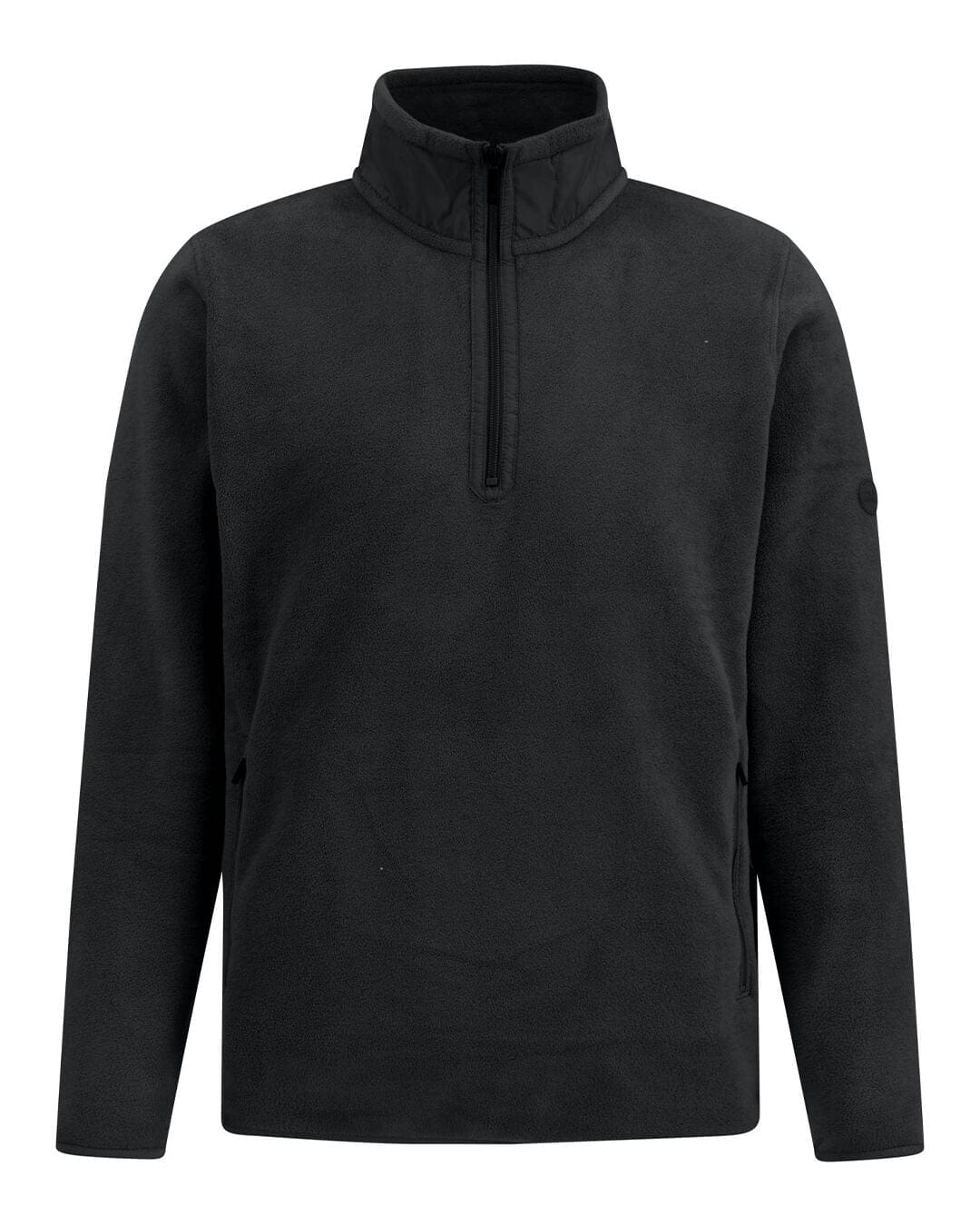 Fynch-Hatton Jumpers Fynch-Hatton Black Polar Fleece Jumper