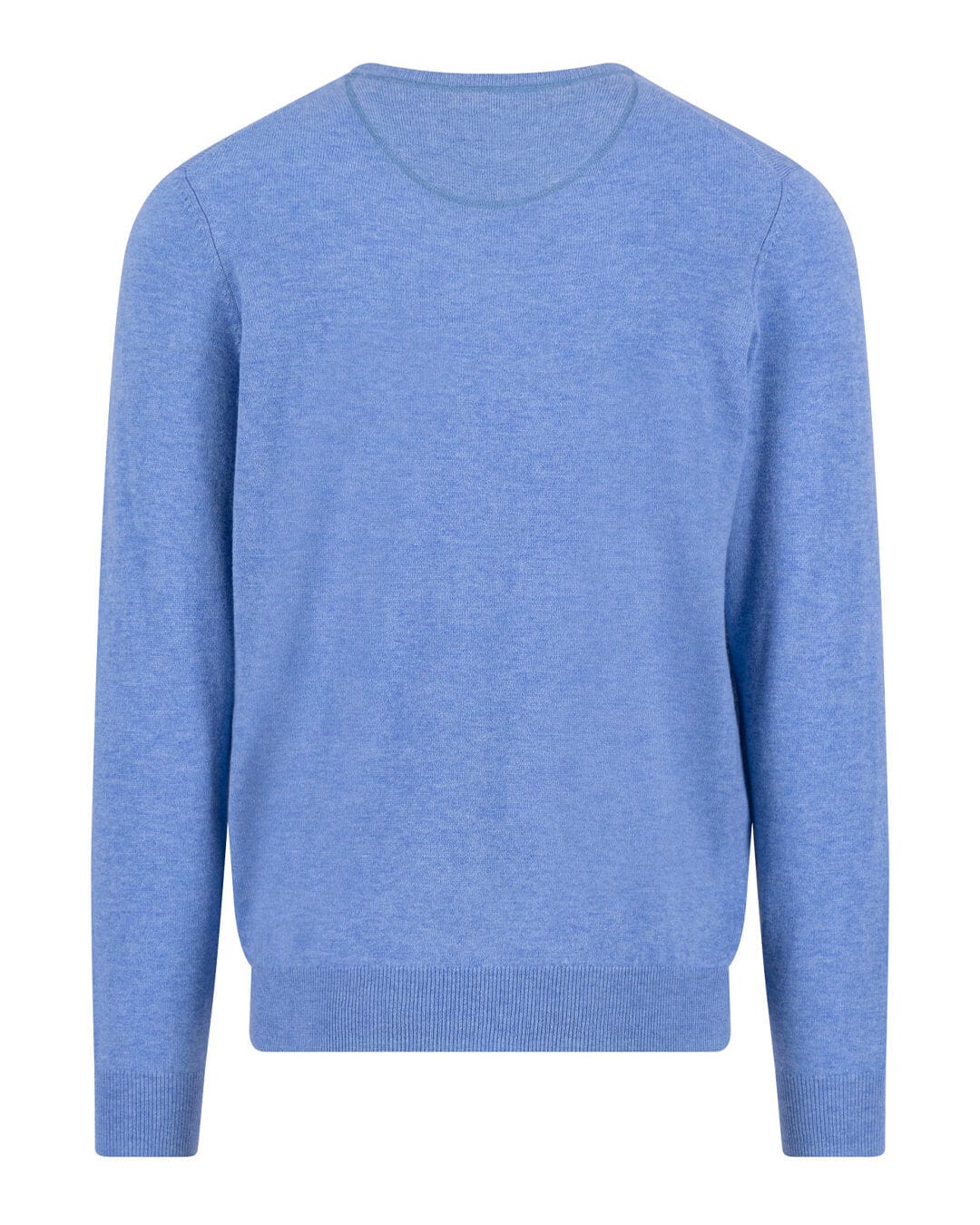Fynch-Hatton Jumpers Fynch-Hatton Blue O-Neck Merino Cashmere Jumper