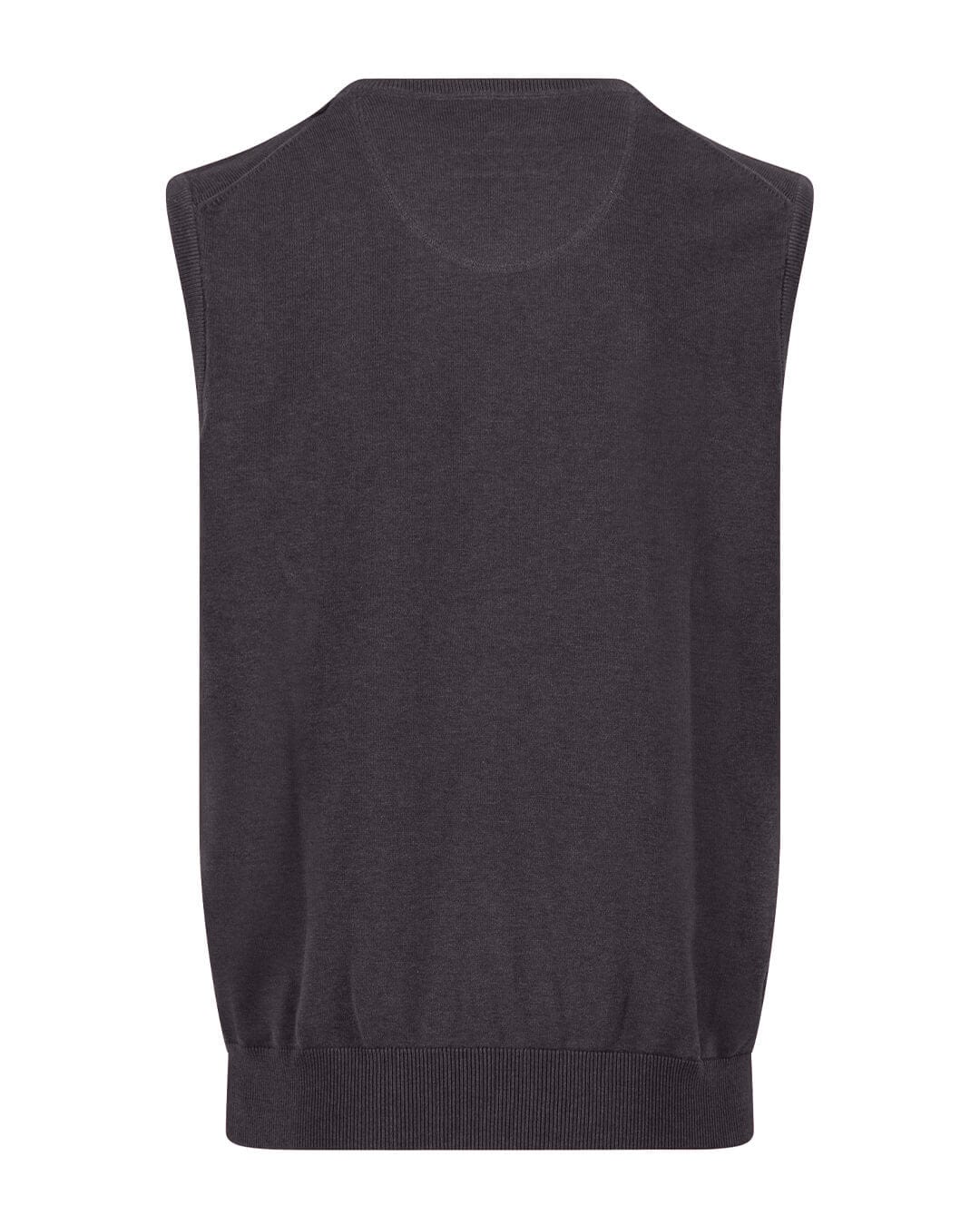 Fynch-Hatton Jumpers Fynch-Hatton Charcoal Slipover Superfine Sweater