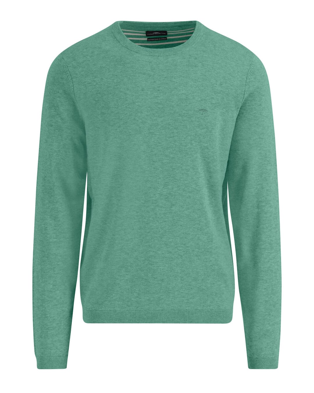 Fynch-Hatton Jumpers Fynch-Hatton Green O-Neck Air Cotton Jumper