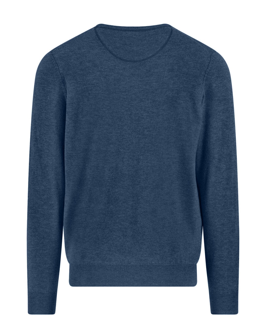 Fynch-Hatton Jumpers Fynch-Hatton Navy Blue O-Neck Merino Cashmere Jumper