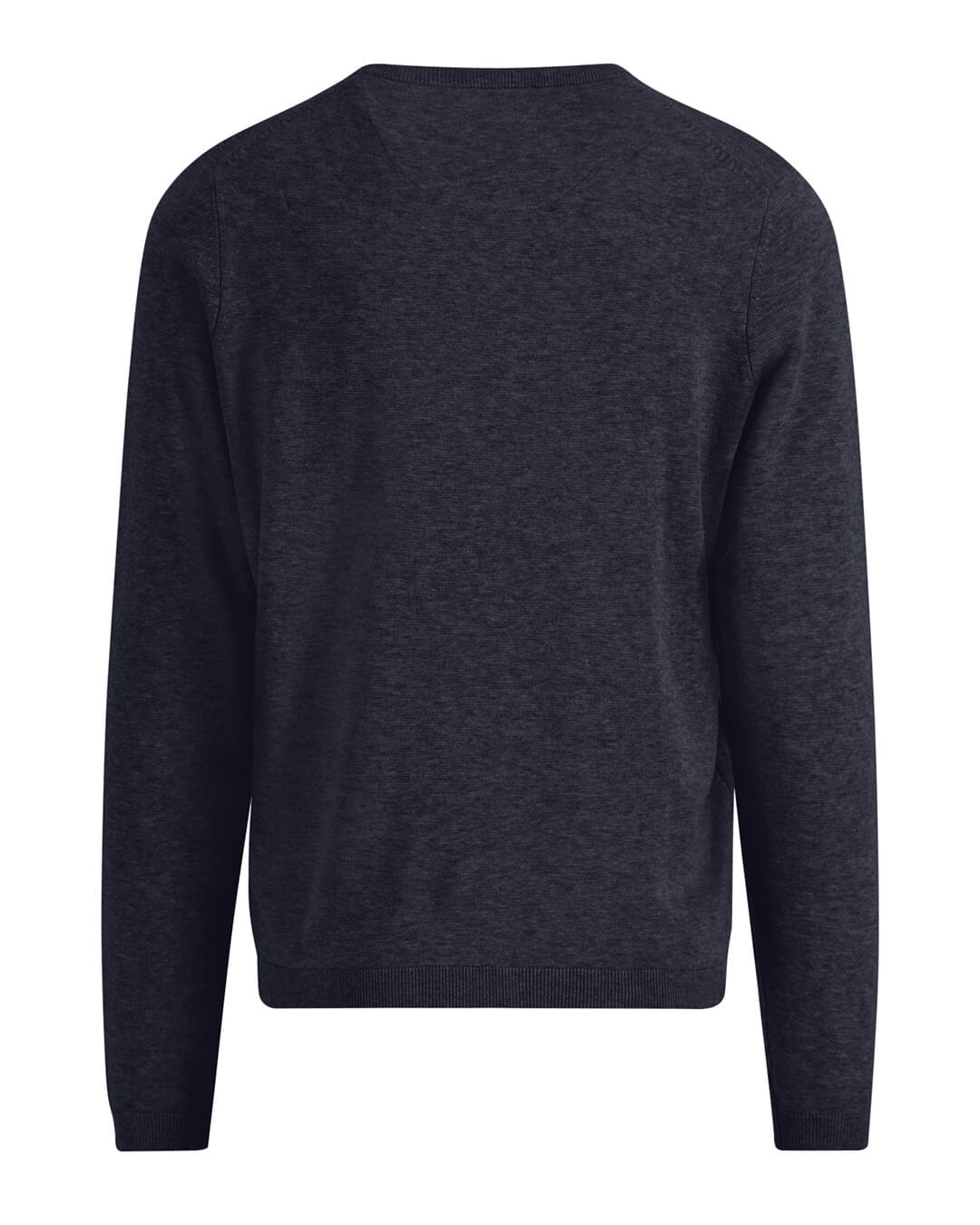 Fynch-Hatton Jumpers Fynch-Hatton Navy O-Neck Air Cotton Jumper