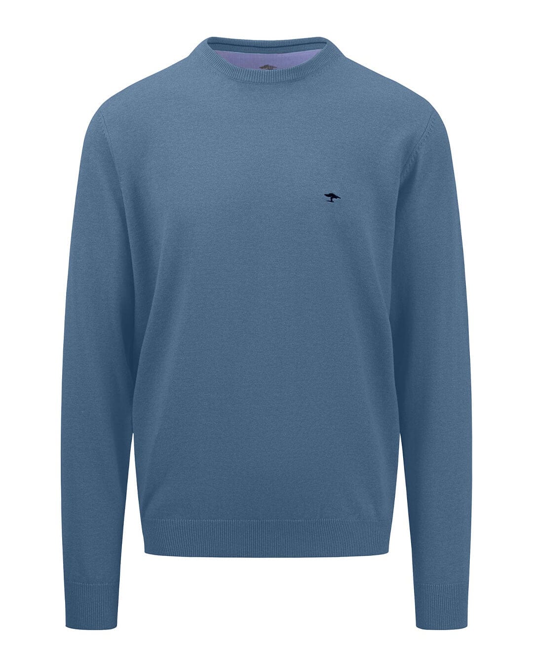 Fynch-Hatton Jumpers O-Neck Superfine Cloud Blue F625 AW24 New  1414210F625