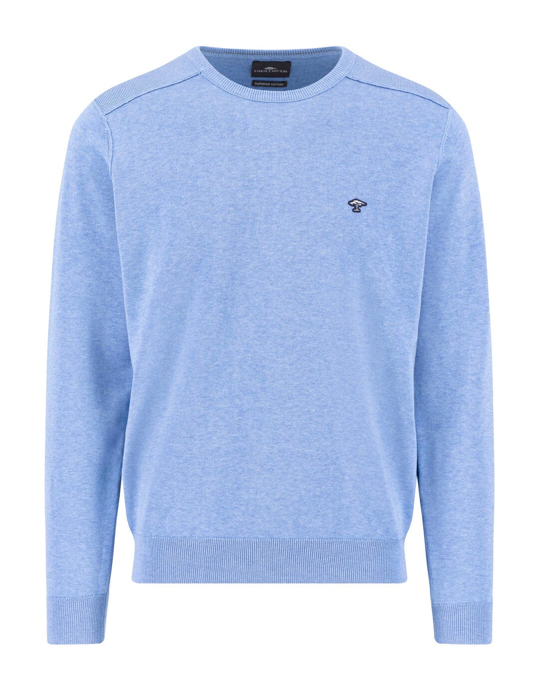 Fynch-Hatton Jumpers O-NECK SUPERFINE PLUS BLUE F604