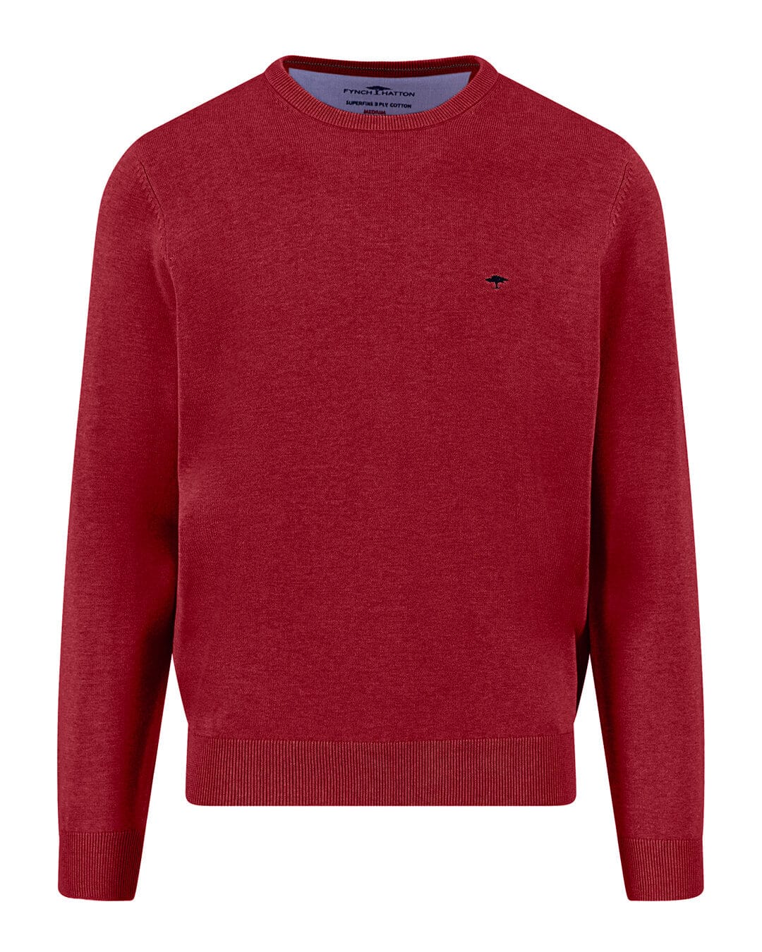 Fynch-Hatton Jumpers O-NECK SUPERFINE RED F367