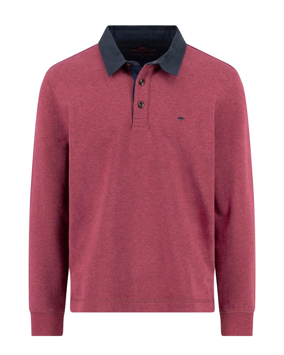 Fynch-Hatton Jumpers SWEAT RUGBY SOLID BURGUNDY F368
