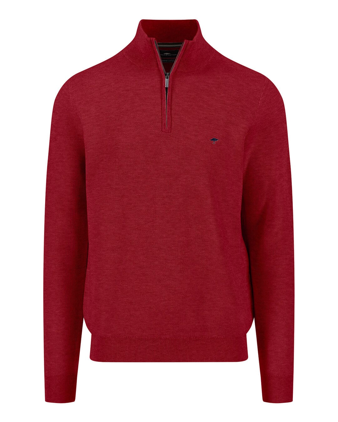 Fynch-Hatton Jumpers TROYER-ZIP STRUCTURE RED F367