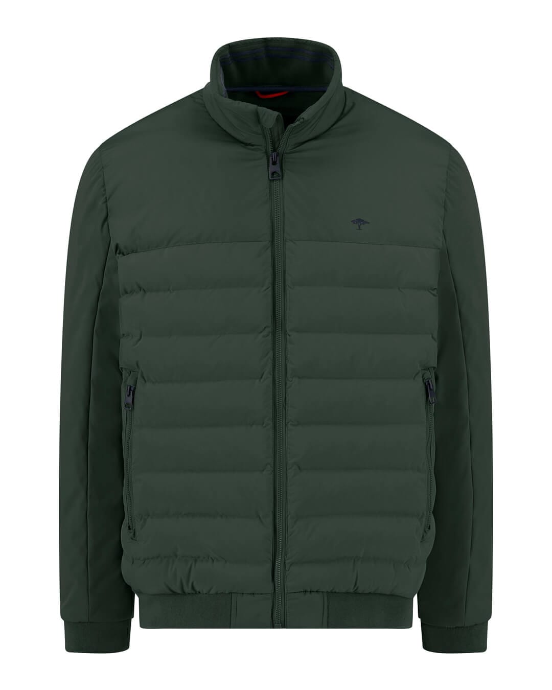 Fynch-Hatton Outerwear BASIC PUFFER HYBRID GRS GREEN F737