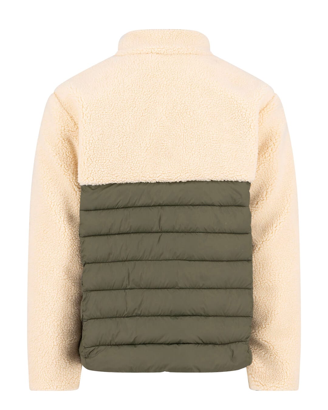 Fynch-Hatton Outerwear Fynch-Hatton Green Teddy Puffer Hybrid Vest Gilet