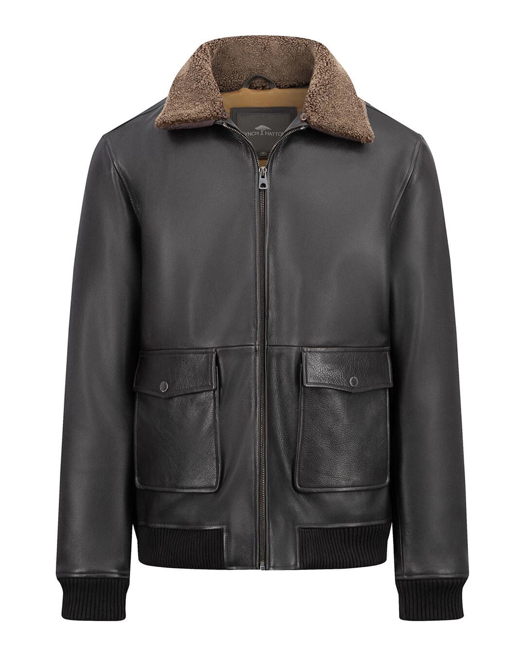 Fynch-Hatton Outerwear Nappa Aviator Blouson Dark Brown F805 AW24 New  14092211F805