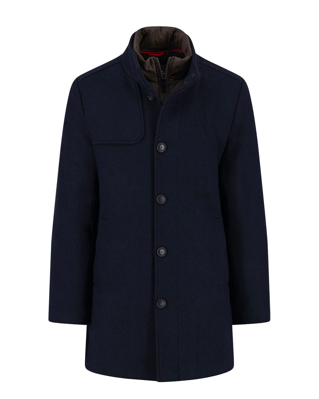 Fynch-Hatton Outerwear STANDCOLLAR COAT WITH INSERT RWS NAVY F688