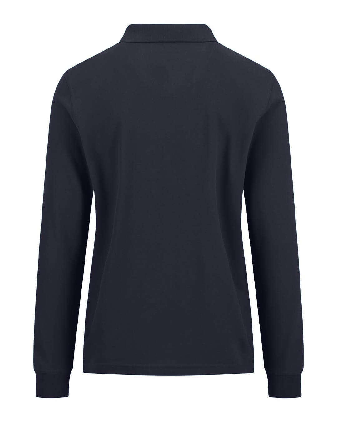 Fynch-Hatton Polo Shirts Fynch-Hatton Navy Blue Polo Ls Premium Cotton Polo Shirt