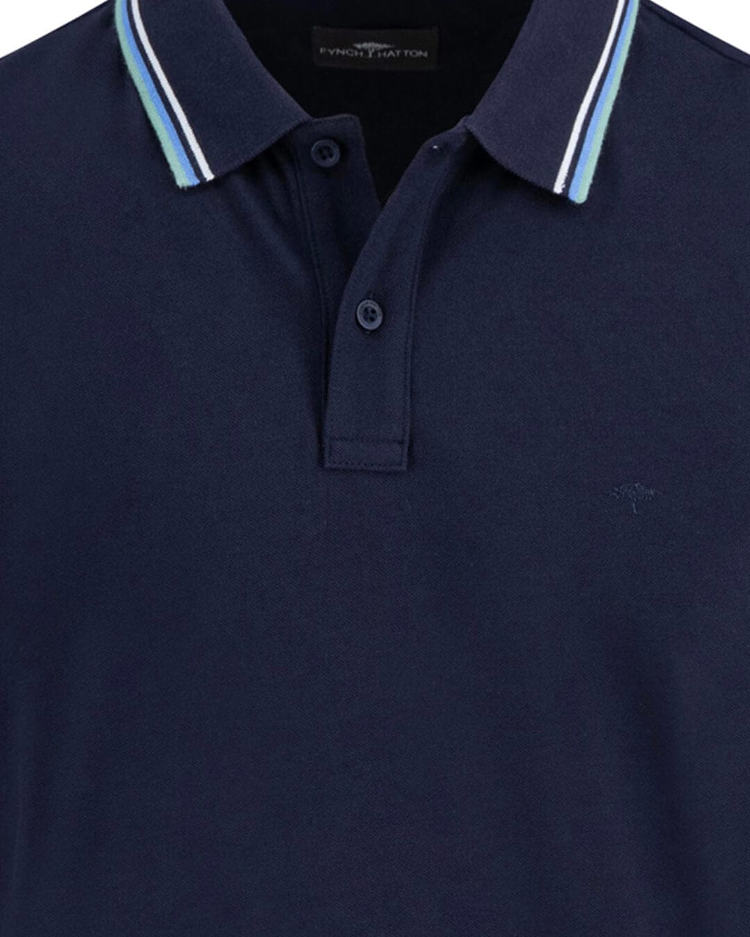 Fynch-Hatton Polo Shirts POLO PIQUE TIPPING NAVY F685