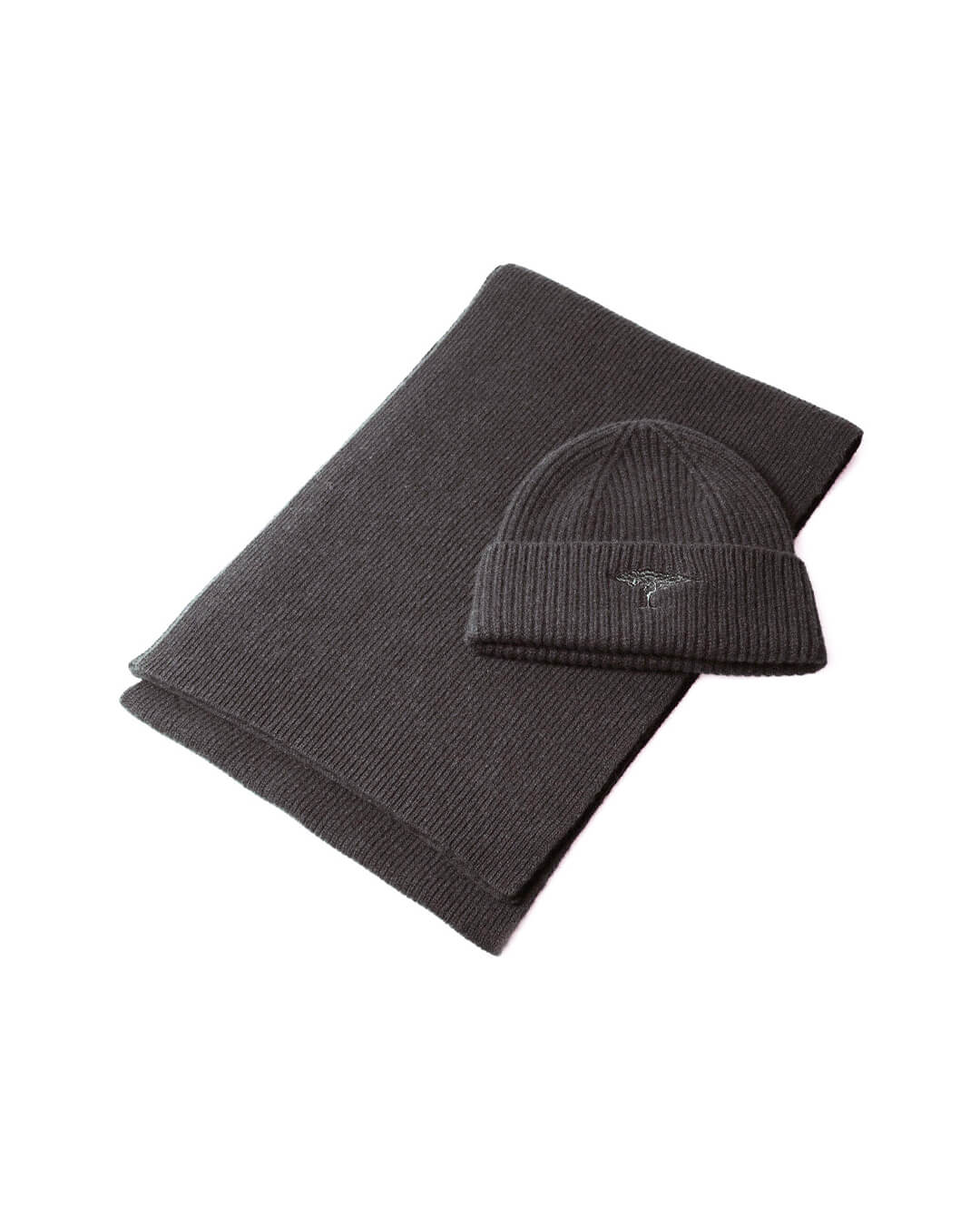 Fynch-Hatton Scarves ONE Fynch-Hatton Charcoal Set Beanie & Scarf