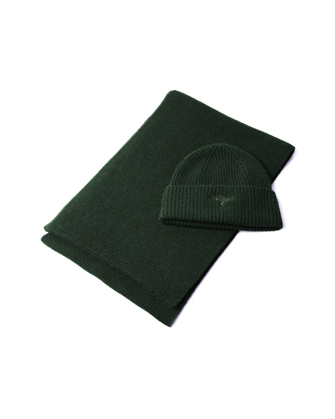 Fynch-Hatton Scarves ONE Fynch-Hatton Green Set Beanie & Scarf