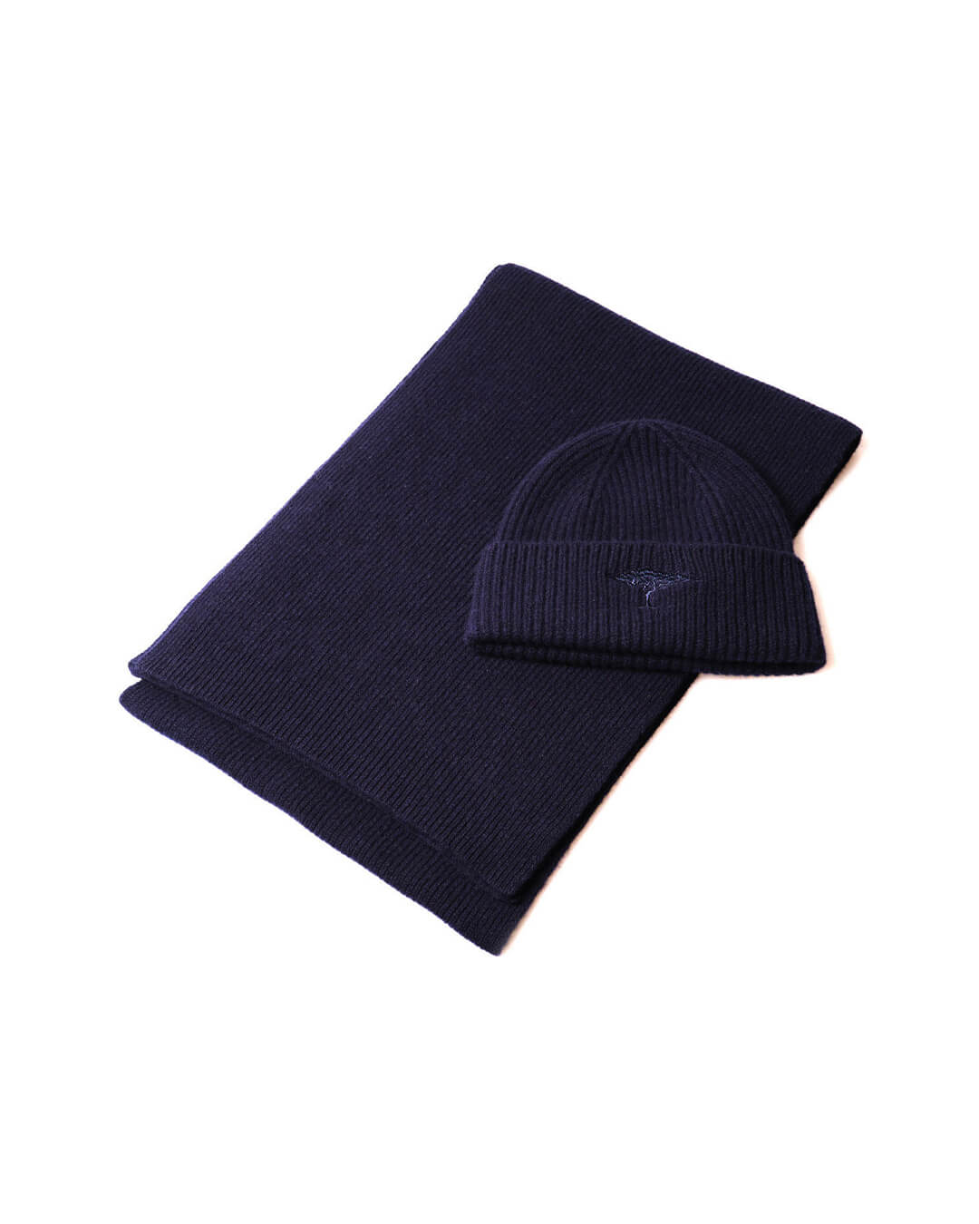 Fynch-Hatton Scarves ONE Fynch-Hatton Navy Set Beanie & Scarf