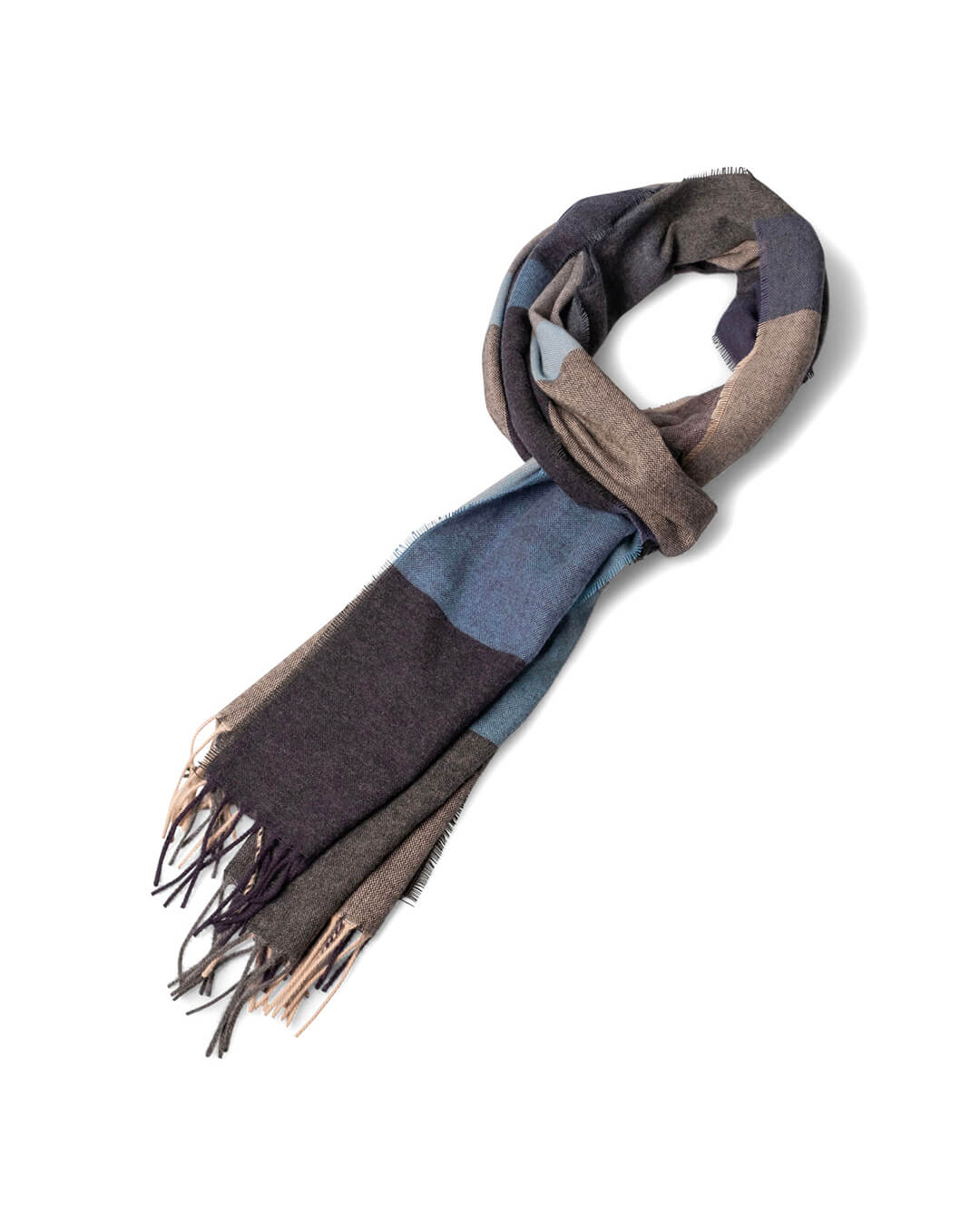 Fynch-Hatton Scarves ONE SOFT CHECK SCARF NAVY F685