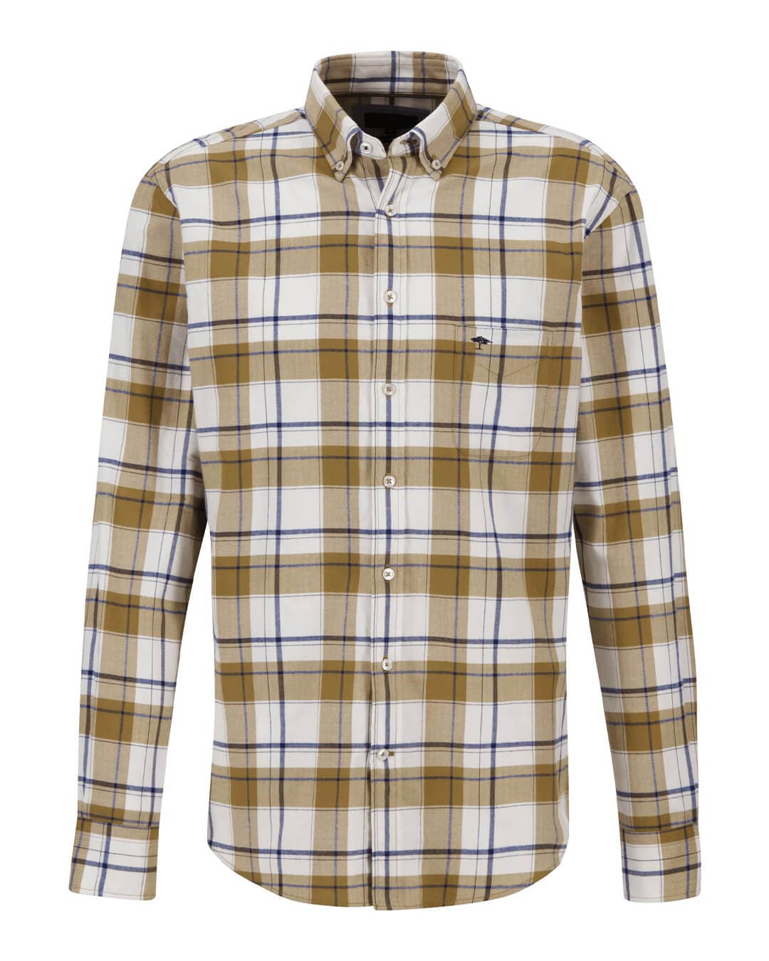 Fynch-Hatton Shirts Fynch-Hatton Camel Big Checked Shirt