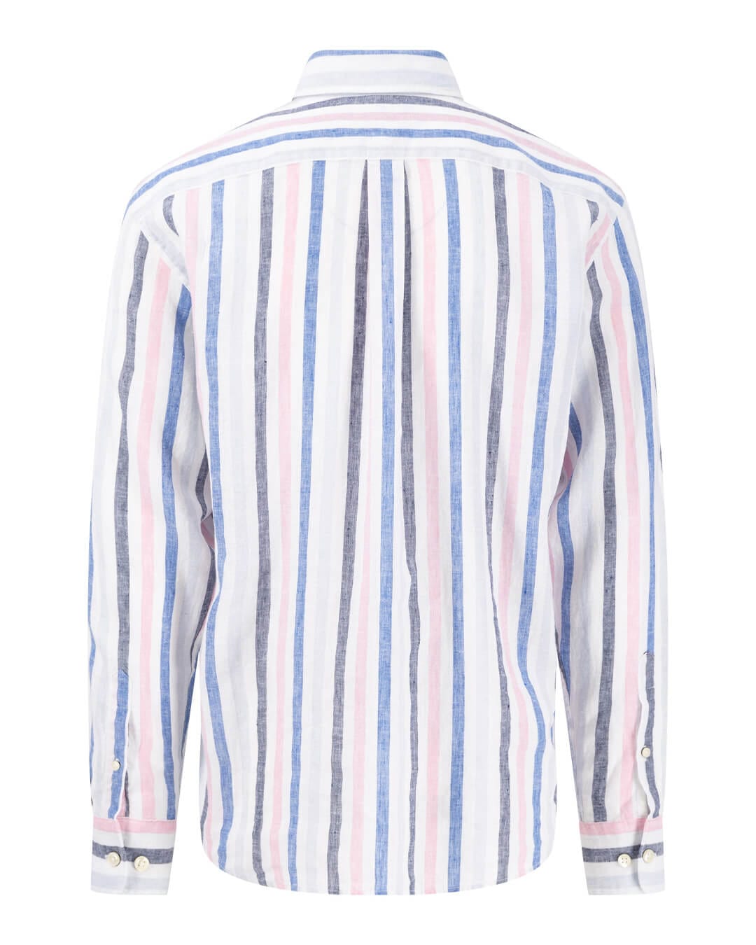 Fynch-Hatton Shirts Fynch-Hatton Linen Striped Pink Shirt