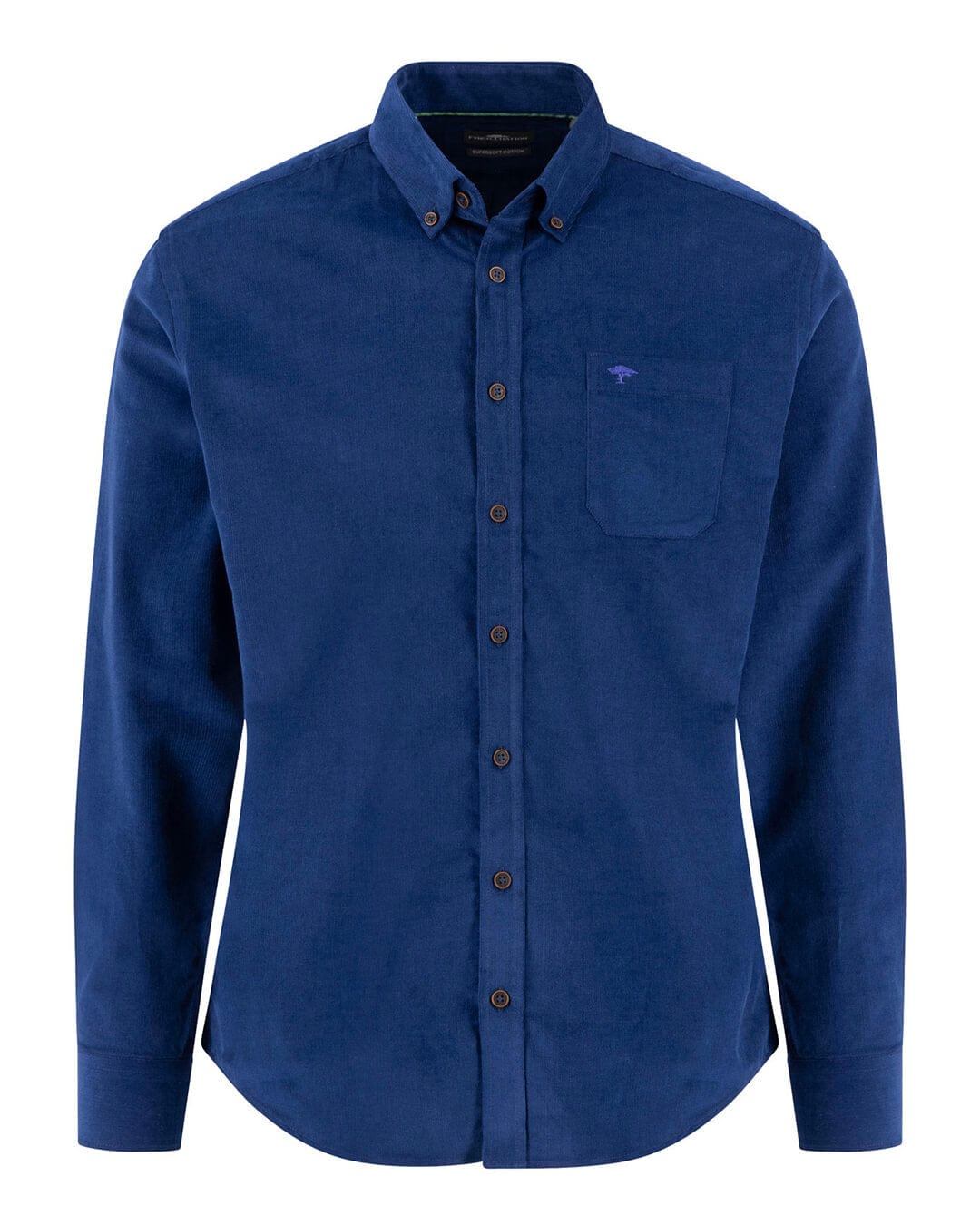 Fynch-Hatton Shirts Fynch-Hatton Navy Corduroy Bd Ls Shirt