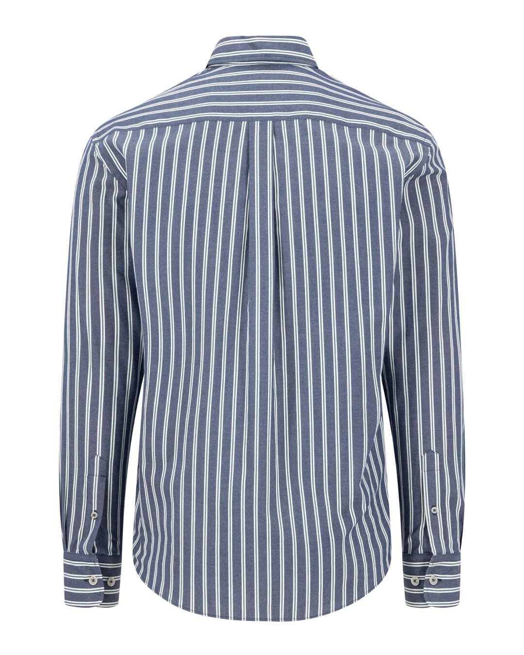 Fynch-Hatton Shirts Fynch-Hatton Teal Fynch-Hatton Striped Twill Bd Ls Teal F673