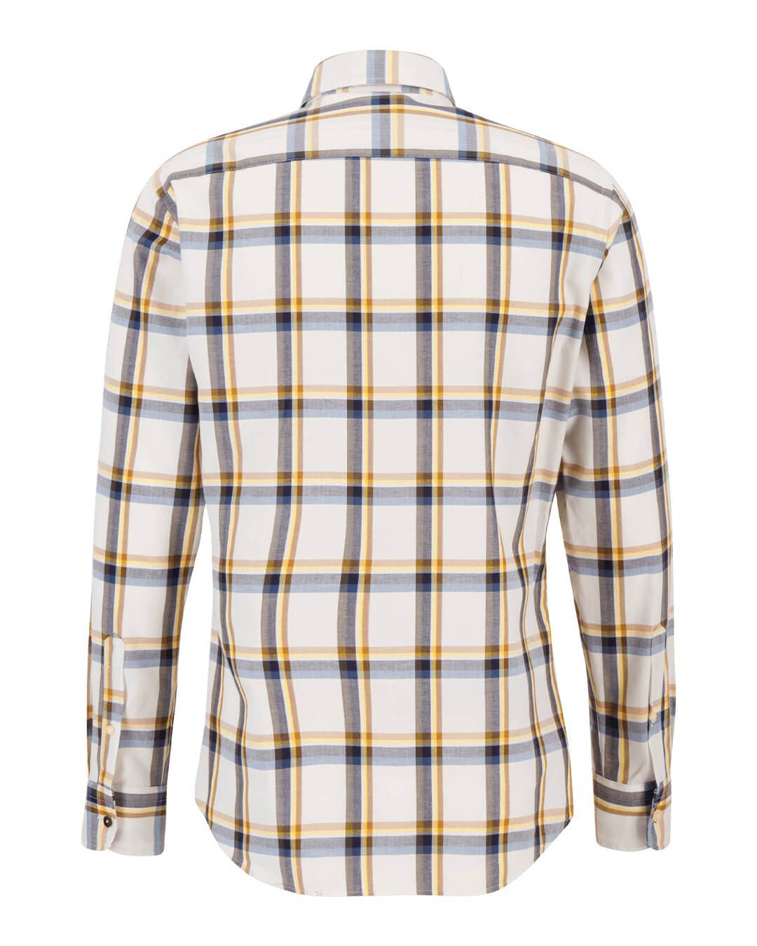 Fynch-Hatton Shirts Fynch-Hatton Yellow Combi Checked Moder Fit Shirt