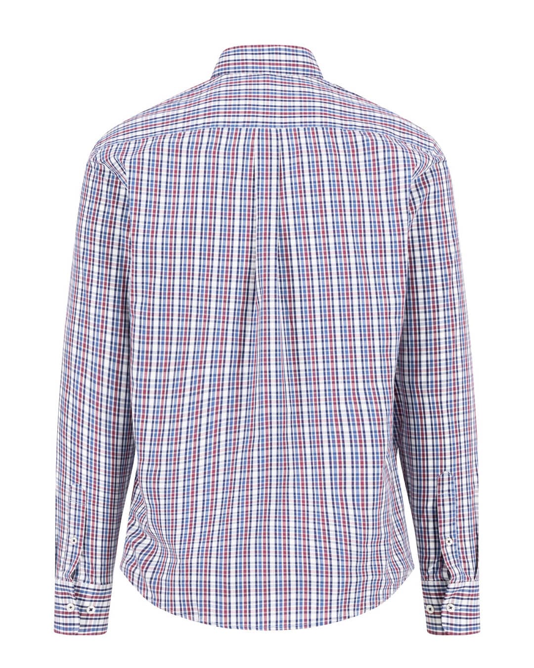 Fynch-Hatton Shirts SEASONAL COMBI CHECK BD LS BURGUNDY F368