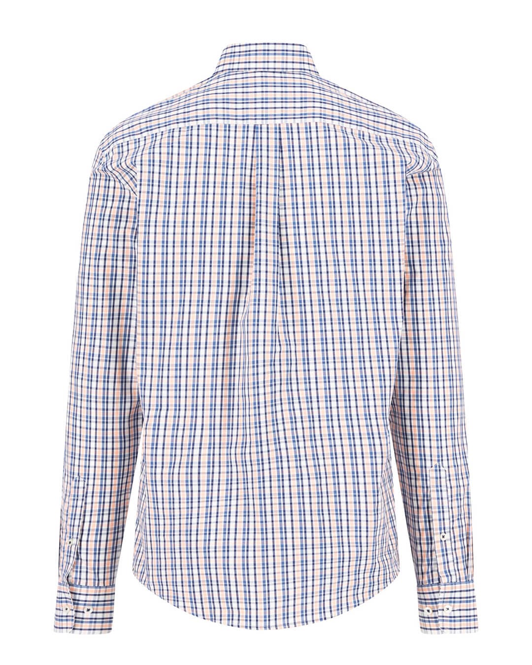 Fynch-Hatton Shirts SEASONAL COMBI CHECK BD LS ORANGE F209