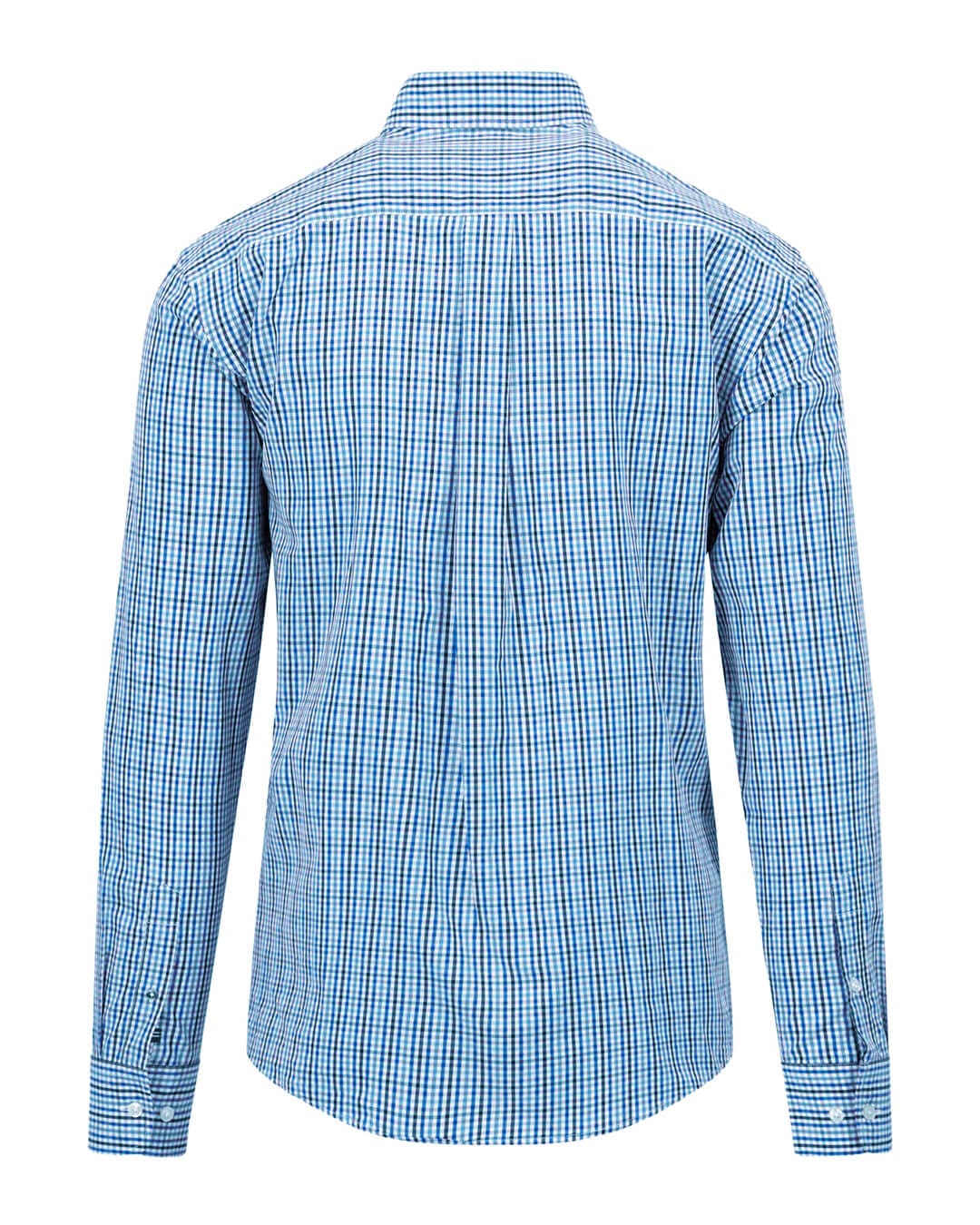 Fynch-Hatton Shirts Superfine Combi Check Bd Ls Vibrant Blue F622 AW24 New  14145030F622