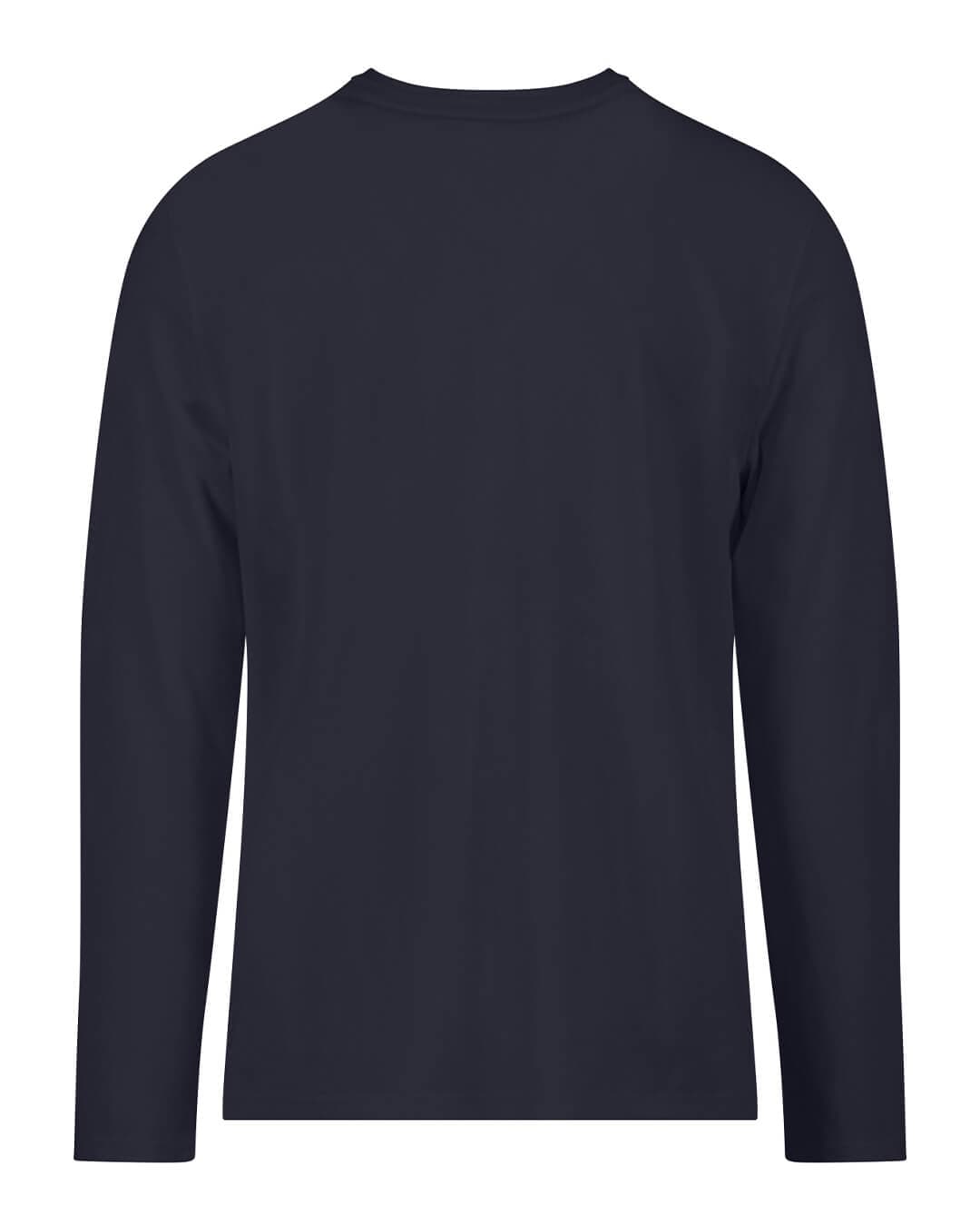 Fynch-Hatton T-Shirts Fynch-Hatton Navy Ls Premium Cotton T-Shirt