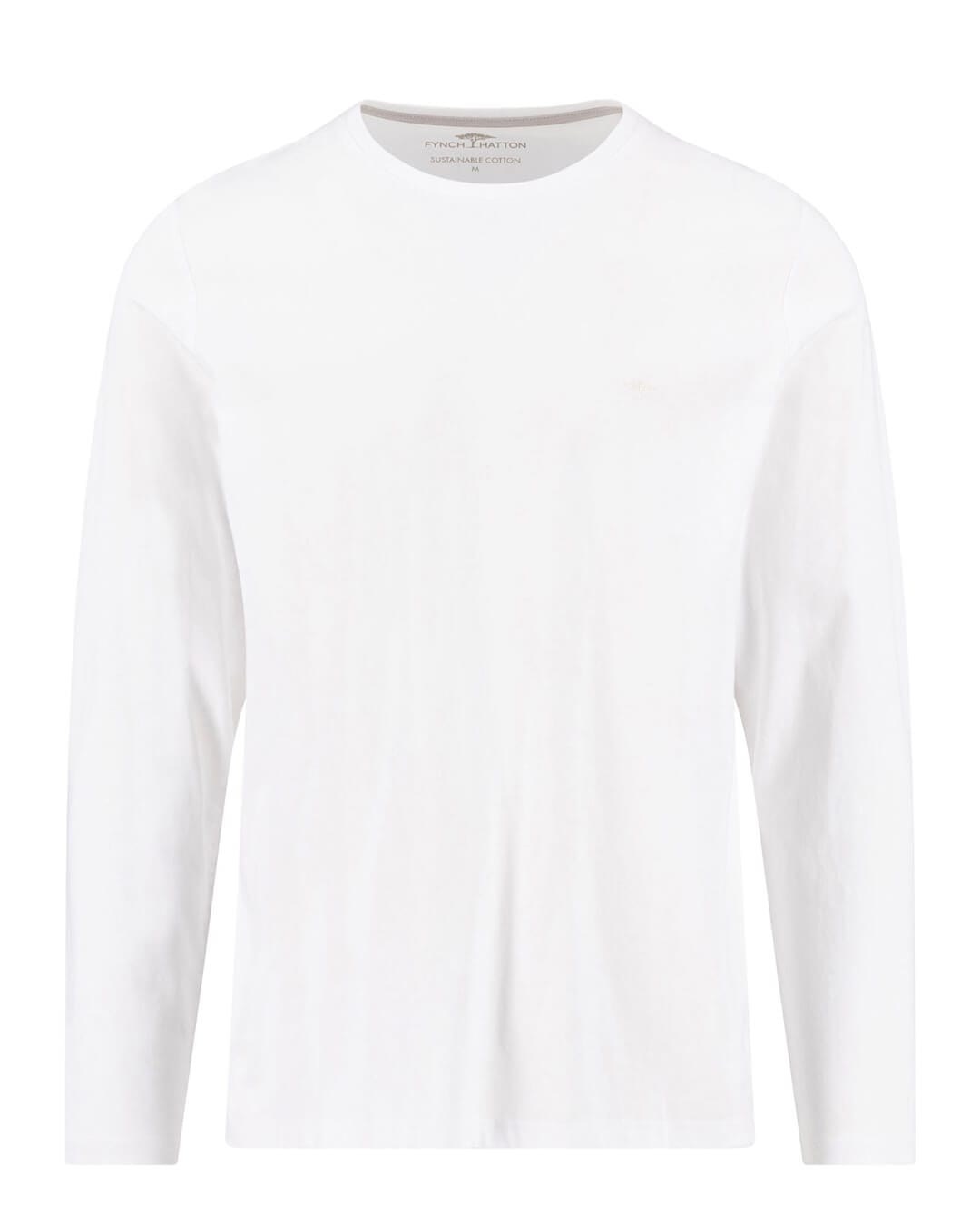 Fynch-Hatton T-Shirts Fynch-Hatton White Basic Ls T-Shirt