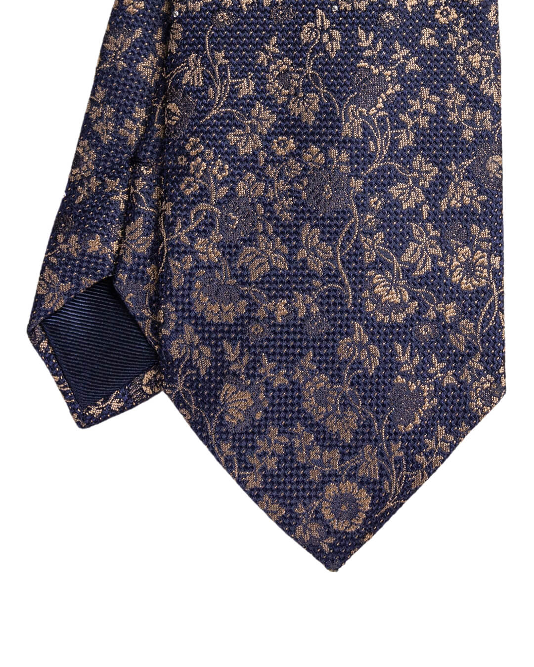 Gagliardi Beige Floral Italian Silk Tie