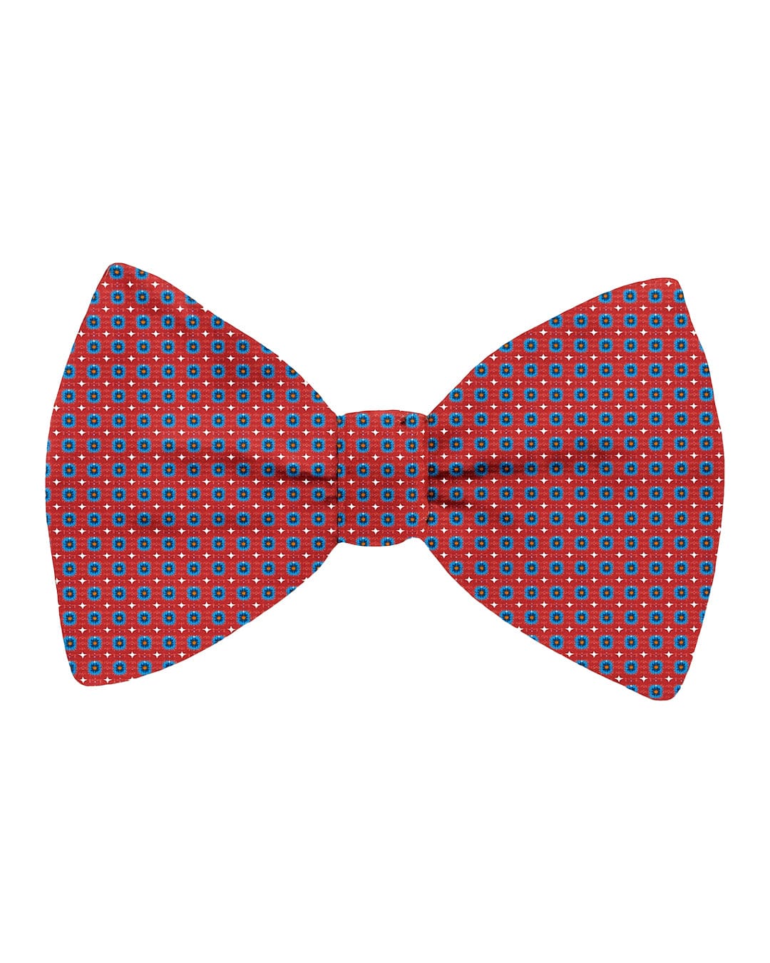 Gagliardi Bow Ties One Size Gagliardi Red Bow Tie Italian Silk Printed Flower