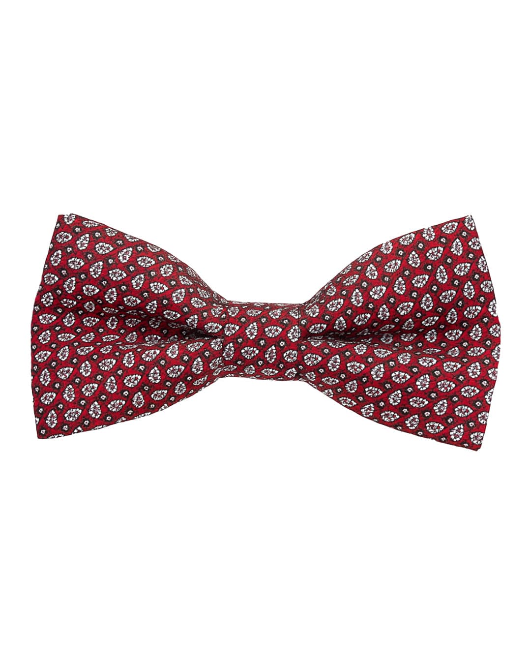 Gagliardi Bow Ties One Size Gagliardi Red Bow Tie Italian Silk Twill Micro Paisley