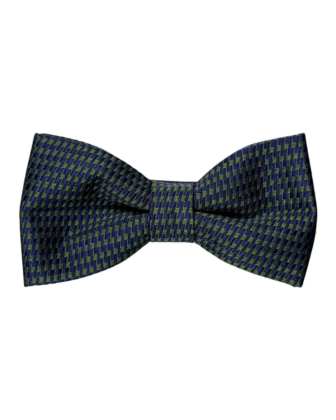Gagliardi Bowties ONE Gagliardi Green Zigzag Italian Silk Bow Tie