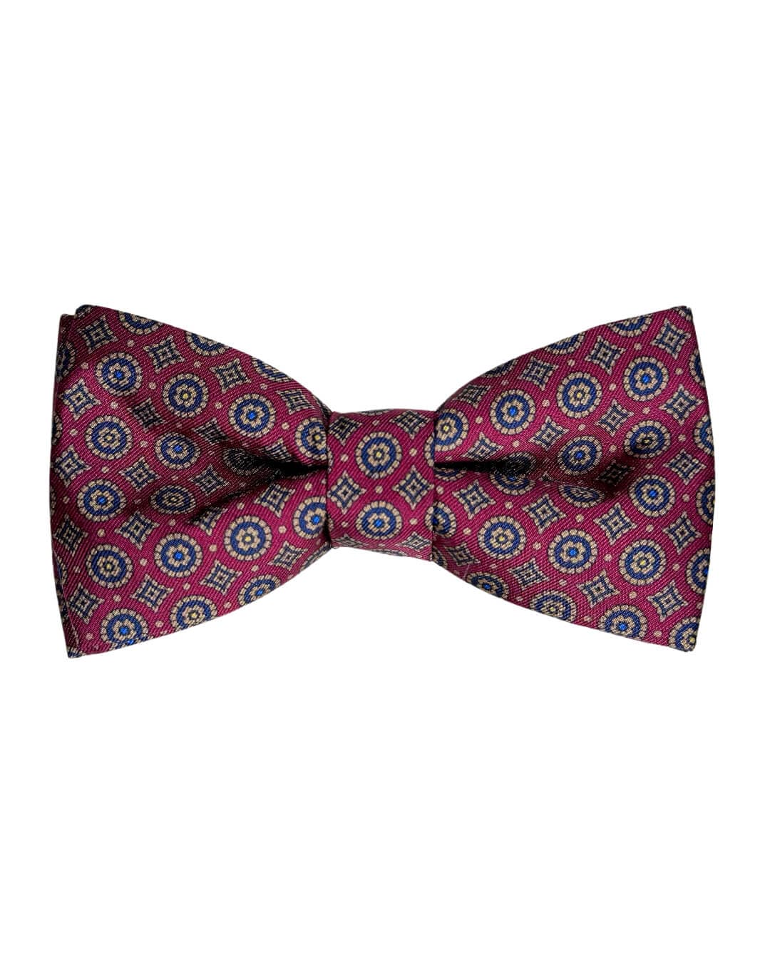 Gagliardi Bowties ONE Gagliardi Red Medallions Italian Silk Bow Tie