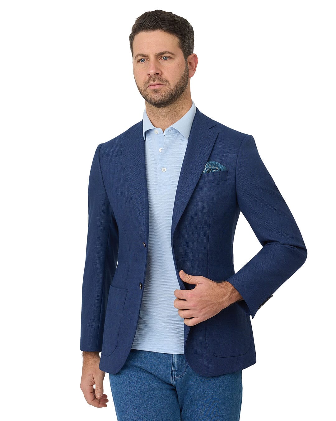 Gagliardi Jackets Gagliardi Blue Jacket Barberis Montecarlo Mesh