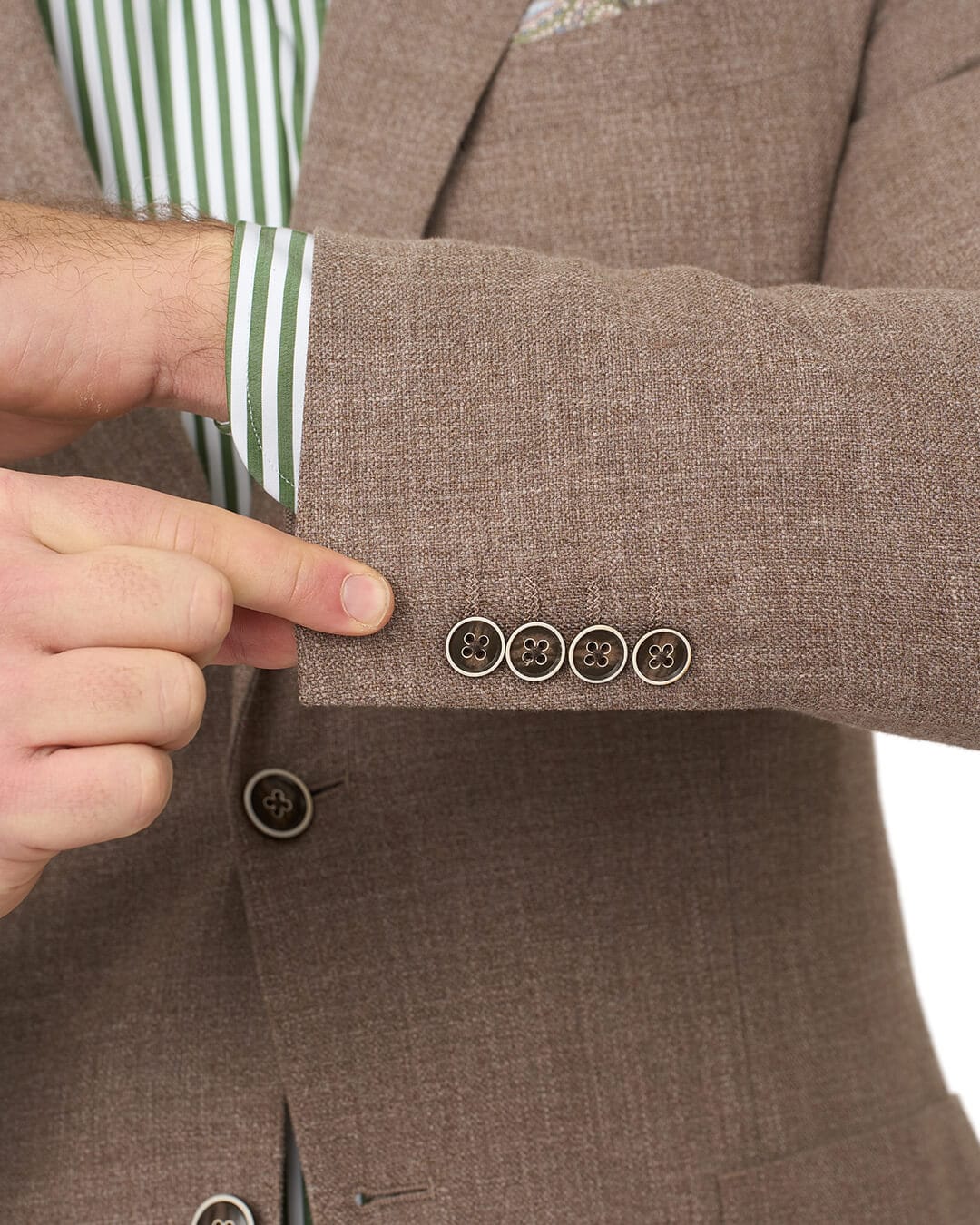 Gagliardi Jackets Gagliardi Brown Jacket Cotton Blend