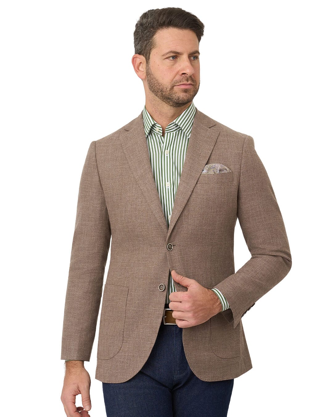 Gagliardi Jackets Gagliardi Brown Jacket Cotton Blend
