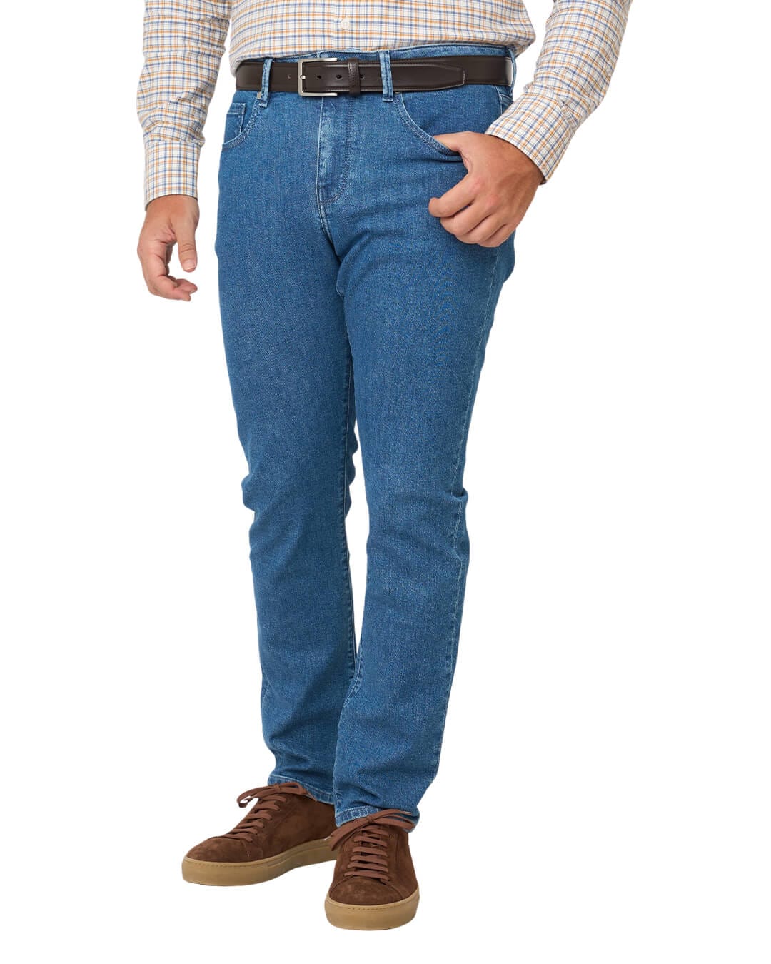 Gagliardi Jeans Gagliardi Bleach Wash Stretch Denim Jeans