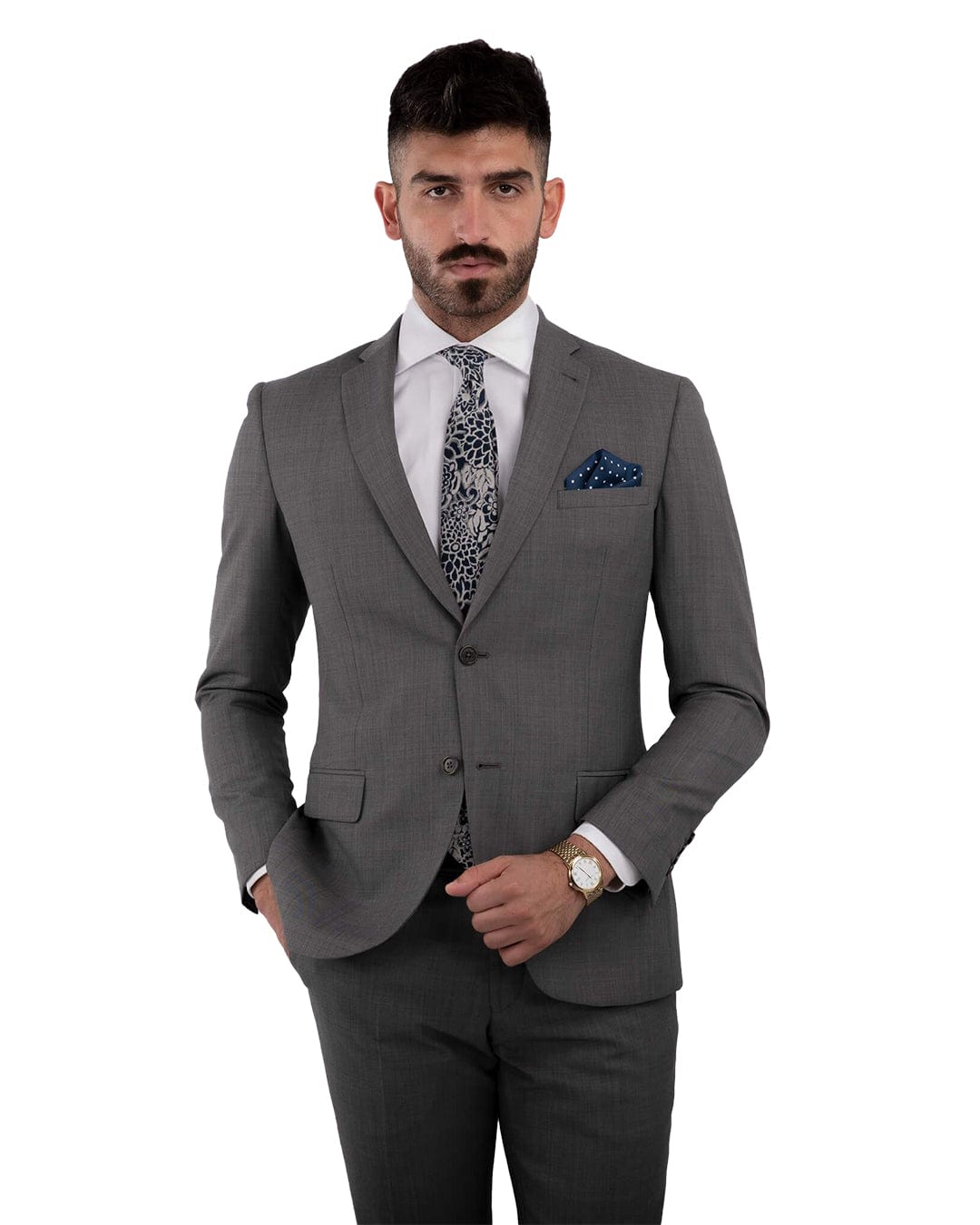 Grey Sharkskin Suit Mix & Match