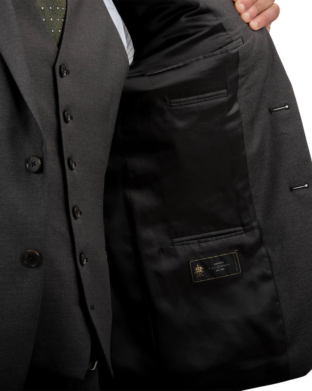 Lanificio F.lli Cerruti Charcoal Suit Jacket