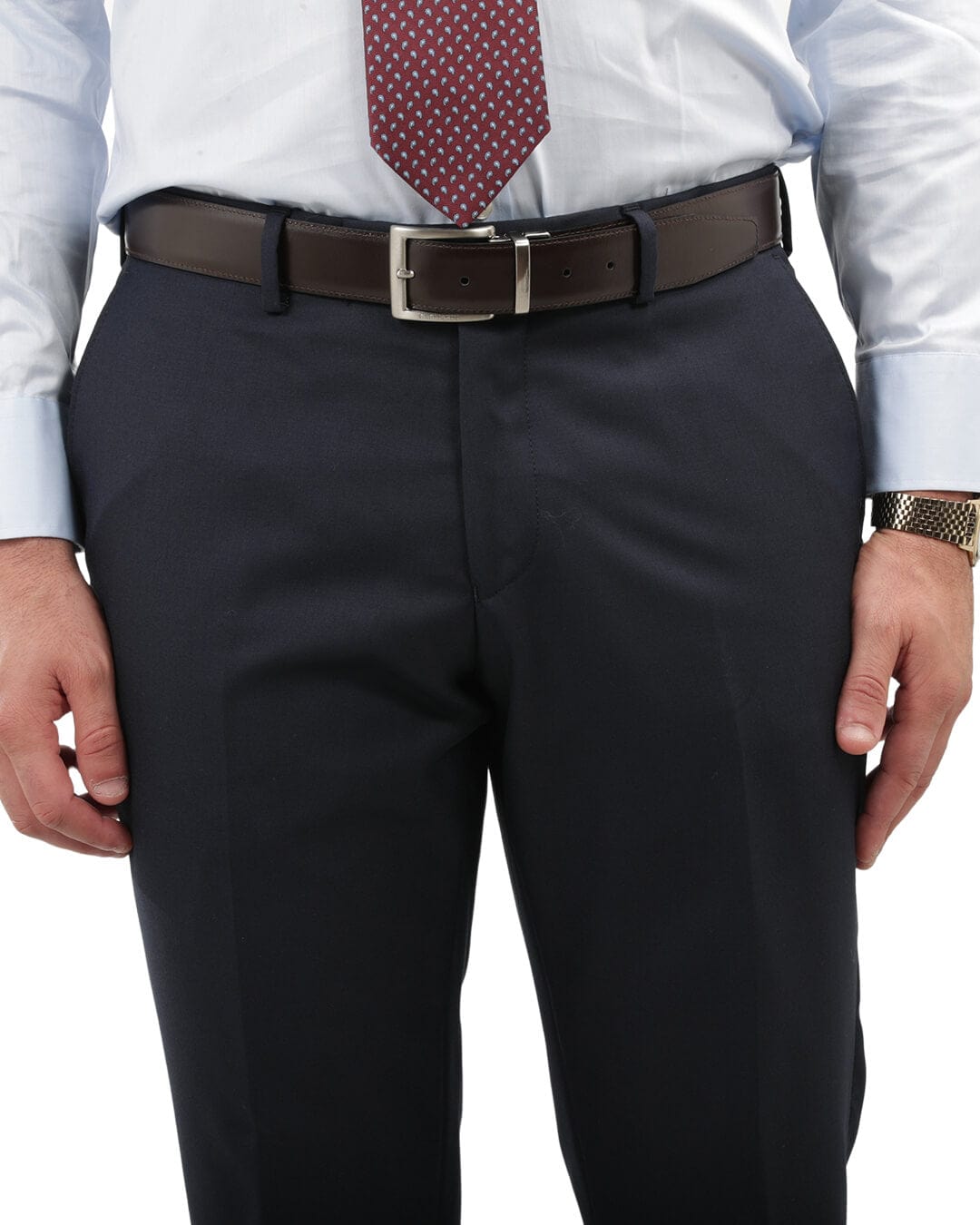 Navy Plain Suit Trousers