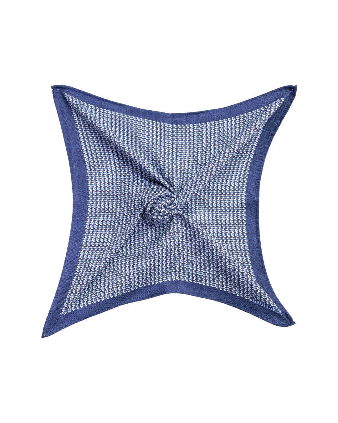 Gagliardi Pocket Squares ONE Gagliardi Blue Elephant Print Italian Silk Pocket Square